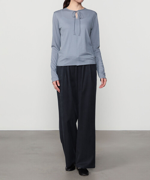 Morris & Sons(モリスアンドサンズ)の「MORRIS & SONS | ワイドイージーパンツ WOMEN(その他パンツ・レディース・ブラック/グレー・1/0)」の13枚目の写真