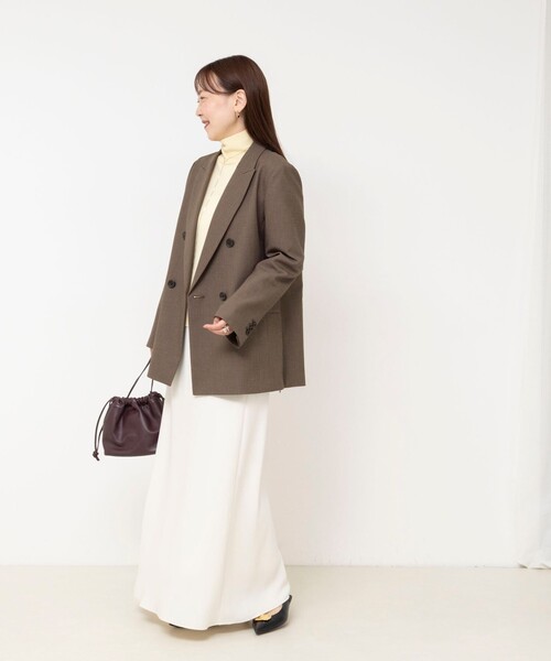 NOLLEY’S Sophi(ノーリーズソフィ)の「《セットアップ対応》ウォッシャブルドライシャークサイドスリットジャケット(テーラードジャケット・レディース・グレー/ブラウン・36/38/34)」の15枚目の写真