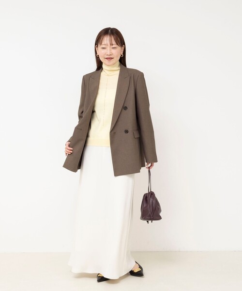 NOLLEY’S Sophi(ノーリーズソフィ)の「《セットアップ対応》ウォッシャブルドライシャークサイドスリットジャケット(テーラードジャケット・レディース・グレー/ブラウン・36/38/34)」の17枚目の写真