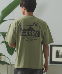 【SIDEWAY STANCE×GERRY】別注コラボ 半袖 クマ プリント Tシャツ