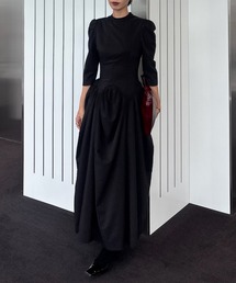 Ameri（アメリ）の「WAVE WAIST COCOON DRESS（ドレス）」