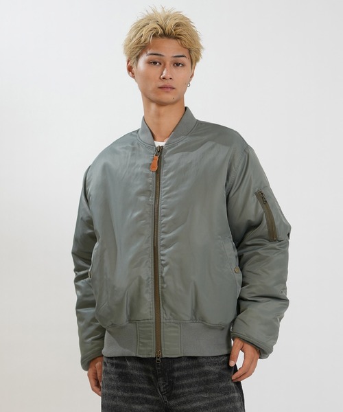 NEW ERA(ニューエラ)の「NEW ERA/ニューエラ MA-1ジャケット 15129334/15129335(MA-1・メンズ・オリーブ/ブラック・XXL/XL/L/M)」の14枚目の写真