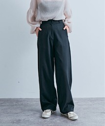ツイル コクーン カーブ パンツ