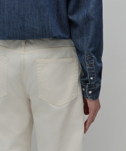MUSINSA STANDARD（ムシンサスタンダード）の「ストレートベッドフォードコードジーンズ [クリーム]（その他パンツ・メンズ・その他・28/29/30/31/32/33/34/36/38）」の6枚目の写真