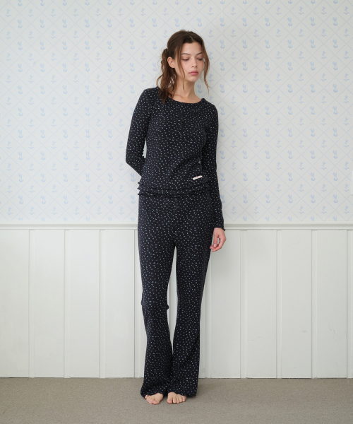AMESWORLDWIDE（アメスワールドワイド）の「CLASSIC FLOWER BOOT CUT PANTS NAVY（その他パンツ・レディース・その他・SMALL/MEDIUM）」の7枚目の写真