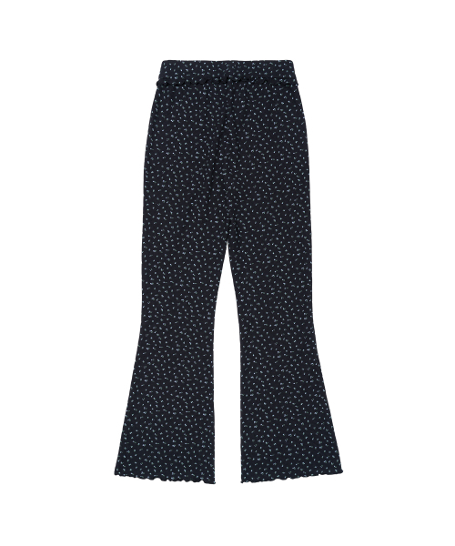 AMESWORLDWIDE（アメスワールドワイド）の「CLASSIC FLOWER BOOT CUT PANTS NAVY（その他パンツ・レディース・その他・SMALL/MEDIUM）」の2枚目の写真