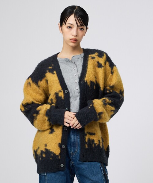 Gramicci(グラミチ)の「【Gramicci / グラミチ】MOHAIR CARDIGAN / モヘアカーディガン/ユニセックス(ニット/セーター・メンズ・イエロー系その他/ベージュ系その他・L/M)」の4枚目の写真