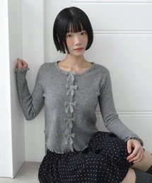 メロウ ウェーブ リボン カーディガン/2026 AW COLLECTION