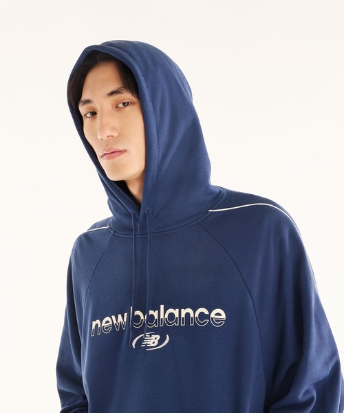 NEW BALANCE(ニューバランス)の「Trackside スウェットフーディ(裏毛)(パーカー・メンズ・ブラック/ネイビー/ライトグレー/アッシュブラウン・LARGE/XX-LARGE/X-LARGE/MEDIUM/SMALL)」の14枚目の写真