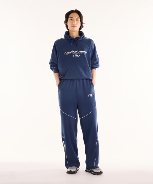 NEW BALANCE(ニューバランス)の「Trackside スウェットフーディ(裏毛)(パーカー・メンズ・ブラック/ネイビー/ライトグレー/アッシュブラウン・LARGE/XX-LARGE/X-LARGE/MEDIUM/SMALL)」の15枚目の写真