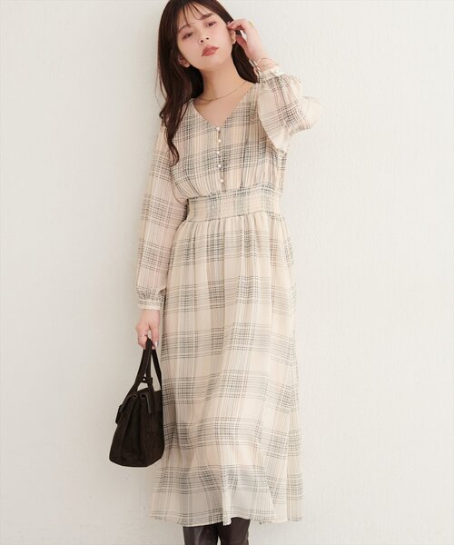 natural couture(ナチュラルクチュール)の「ピンタックプリーツお上品ワンピース(ワンピース・レディース・ブラック/チャコールグレー/ブラウン/ピンクベージュ/その他1/その他2/その他3/その他4・FREE)」の19枚目の写真
