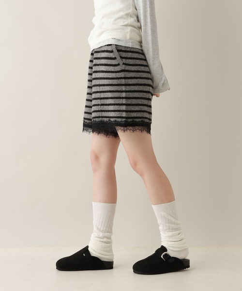 RAGEBLUE(レイジブルー)の「レースニットショートパンツ/セットアップ対応(その他パンツ・レディース・グレー系/ネイビー・FREE)」の5枚目の写真