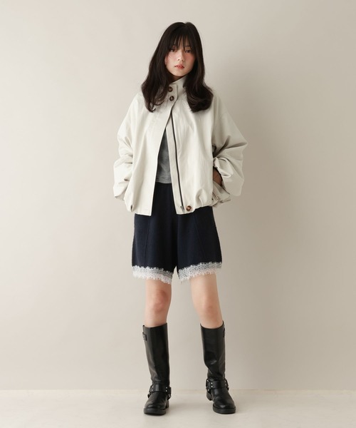 RAGEBLUE(レイジブルー)の「レースニットショートパンツ/セットアップ対応(その他パンツ・レディース・グレー系/ネイビー・FREE)」の6枚目の写真