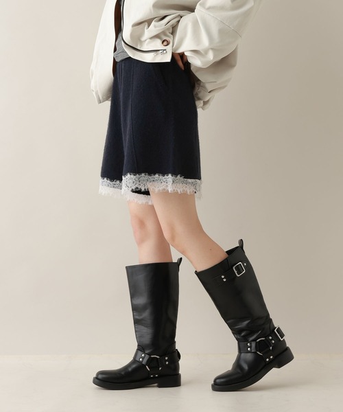 RAGEBLUE(レイジブルー)の「レースニットショートパンツ/セットアップ対応(その他パンツ・レディース・グレー系/ネイビー・FREE)」の8枚目の写真
