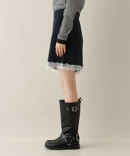 RAGEBLUE(レイジブルー)の「レースニットショートパンツ/セットアップ対応(その他パンツ・レディース・グレー系/ネイビー・FREE)」の14枚目の写真