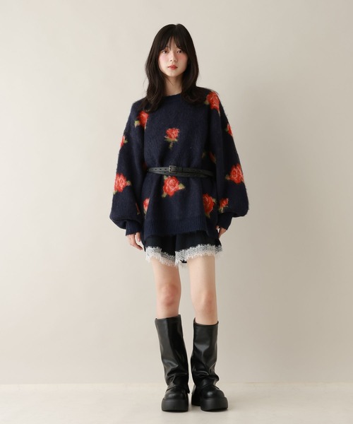 RAGEBLUE(レイジブルー)の「レースニットショートパンツ/セットアップ対応(その他パンツ・レディース・グレー系/ネイビー・FREE)」の22枚目の写真