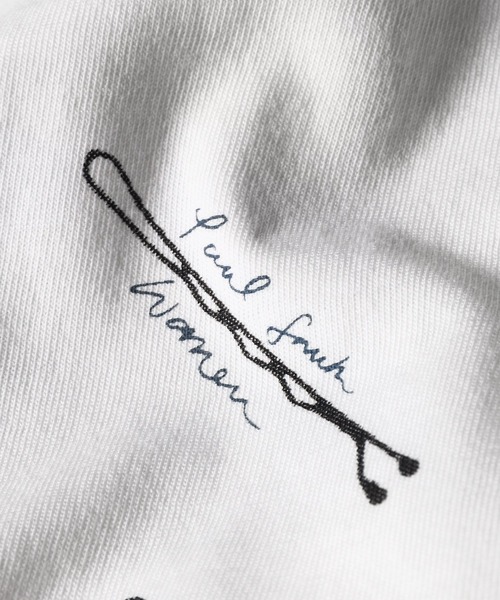 Paul Smith(ポールスミス)の「ウィメンズ "Hair Pins" 長袖Tシャツ / 265329 227V(Tシャツ/カットソー・レディース・オフホワイト・2L/MEDIUM)」の4枚目の写真