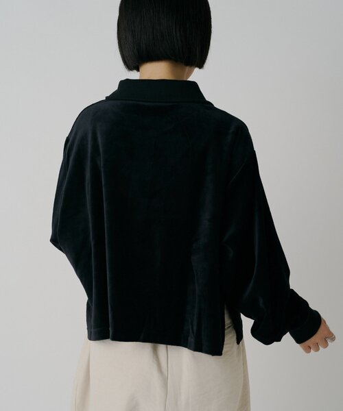 goocy(グーシー)の「【DISCUS】ベロアラグビーシャツ(シャツ/ブラウス・レディース・グレー/ブラウン/ブラック・MEDIUM/LARGE)」の8枚目の写真