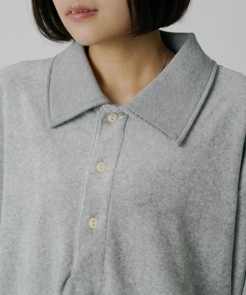 goocy(グーシー)の「【DISCUS】ベロアラグビーシャツ(シャツ/ブラウス・レディース・グレー/ブラウン/ブラック・MEDIUM/LARGE)」の11枚目の写真
