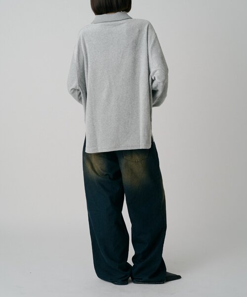 goocy(グーシー)の「【DISCUS】ベロアラグビーシャツ(シャツ/ブラウス・レディース・グレー/ブラウン/ブラック・MEDIUM/LARGE)」の13枚目の写真