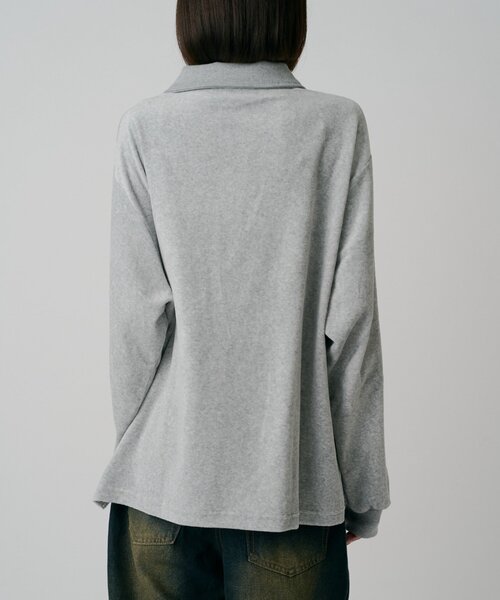 goocy(グーシー)の「【DISCUS】ベロアラグビーシャツ(シャツ/ブラウス・レディース・グレー/ブラウン/ブラック・MEDIUM/LARGE)」の15枚目の写真