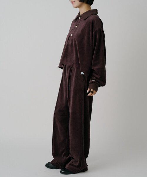 goocy(グーシー)の「【DISCUS】ベロアラグビーシャツ(シャツ/ブラウス・レディース・グレー/ブラウン/ブラック・MEDIUM/LARGE)」の18枚目の写真