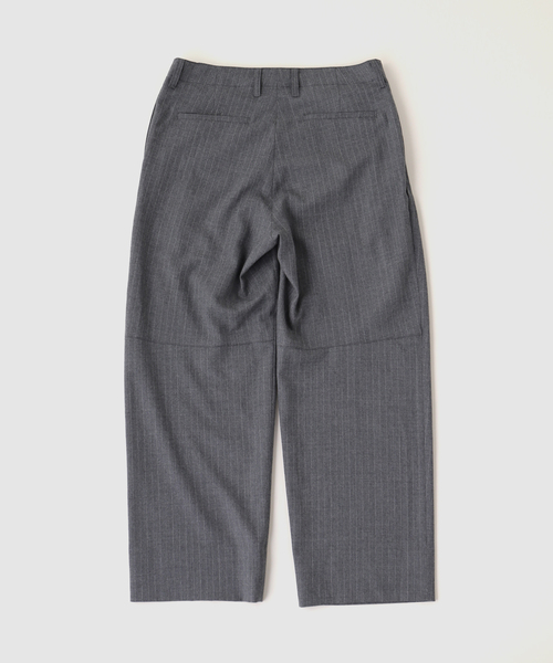 JIEDA(ジエダ)の「JIEDA / ジエダ DRAPING TUCK SLACKS(スラックス・メンズ・チャコールグレー/ブラック・1/2)」の8枚目の写真