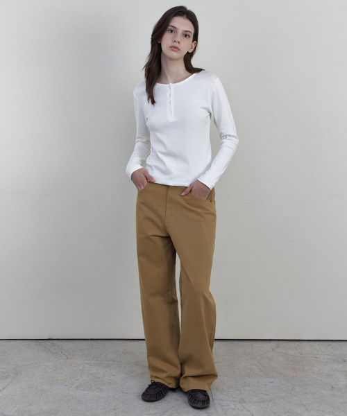WEDNESDAYOASISFORWOMEN(ウェンズデー オアシス フォー ウーマン)の「ピーチツイル チノパンツ_BEIGE(WCB6PT06)(その他パンツ・レディース・ベージュ・MEDIUM/SMALL)」の3枚目の写真