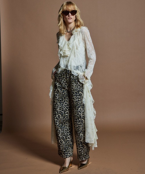 MAISON SPECIAL(メゾンスペシャル)の「【26WINTER PRE-ORDER】Multi-Fabric Cocoon Pants/マルチファブリックコクーンパンツ(スラックス・レディース・ブラック/ベージュ/ブラウン・38/36)」の8枚目の写真