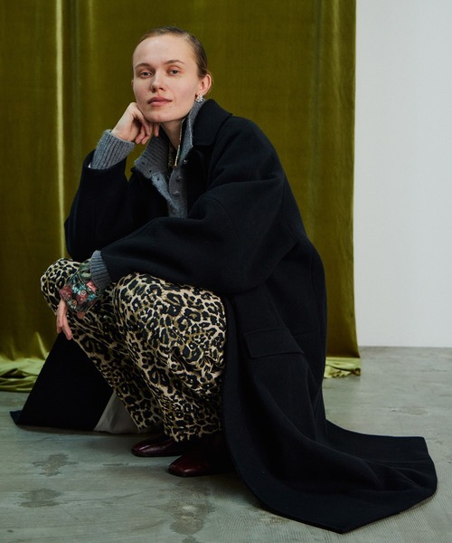 MAISON SPECIAL(メゾンスペシャル)の「【26WINTER PRE-ORDER】Multi-Fabric Cocoon Pants/マルチファブリックコクーンパンツ(スラックス・レディース・ブラック/ベージュ/ブラウン・38/36)」の12枚目の写真