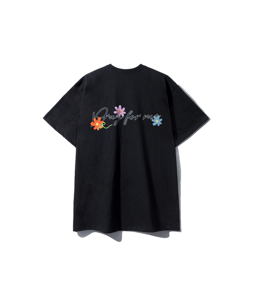 SUPERLATIVE（スーパーラティブ）の「S/P PRAY オーバーサイズ 半袖 (GOS2-5SP183)（Tシャツ/カットソー・レディース・ホワイト/ライトグレー/ブラック/ネイビー・MEDIUM/LARGE/X-LARGE）」の2枚目の写真