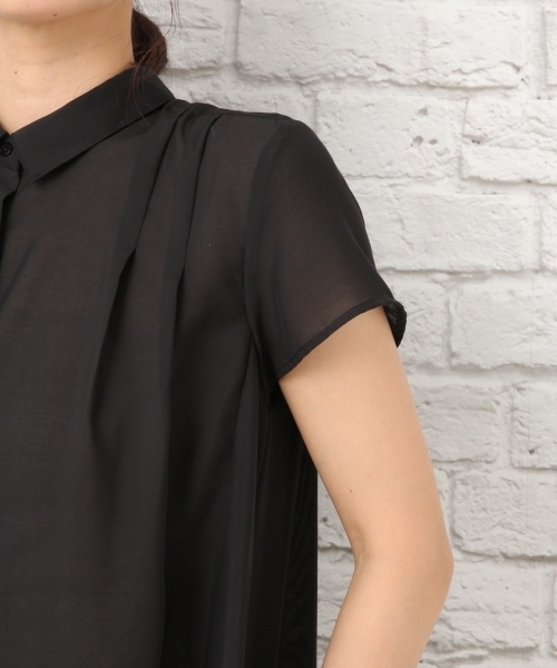 LEPSIM(レプシィム)の「シャツチュニックワンピースSS 724223(チュニック・レディース・オフホワイト/ブラック/グレイッシュベージュ・LARGE/MEDIUM)」の10枚目の写真