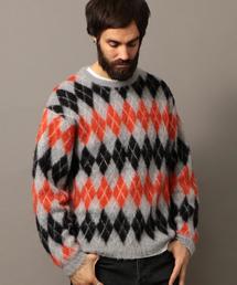 BEAUTY&YOUTH UNITED ARROWS | BY ∴ アーガイル シャギー ニット(ニット/セーター)