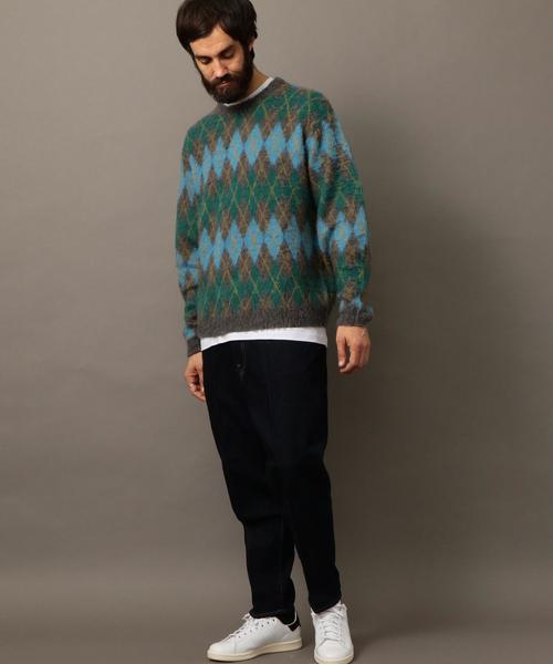 BEAUTY&YOUTH UNITED ARROWS（ビューティーアンドユースユナイテッドアローズ）の「BY ∴ アーガイル シャギー ニット◆（ニット/セーター・メンズ・グレー/ダークグレー・LARGE/MEDIUM/SMALL/X-LARGE）」の6枚目の写真