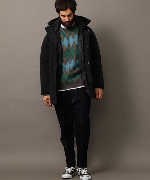 BEAUTY&YOUTH UNITED ARROWS（ビューティーアンドユースユナイテッドアローズ）の「BY ∴ アーガイル シャギー ニット◆（ニット/セーター・メンズ・グレー/ダークグレー・LARGE/MEDIUM/SMALL/X-LARGE）」の7枚目の写真