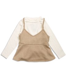 apres les cours | キャミソール付きハイネックTシャツ(Tシャツ/カットソー)