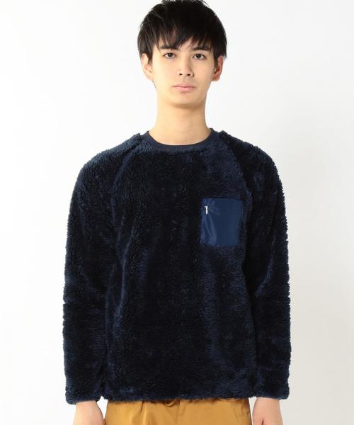 coen（コーエン）の「ボアフリースクルーネック（スウェット・メンズ・オフホワイト/ネイビー・LARGE/SMALL/MEDIUM/X-LARGE）」の11枚目の写真