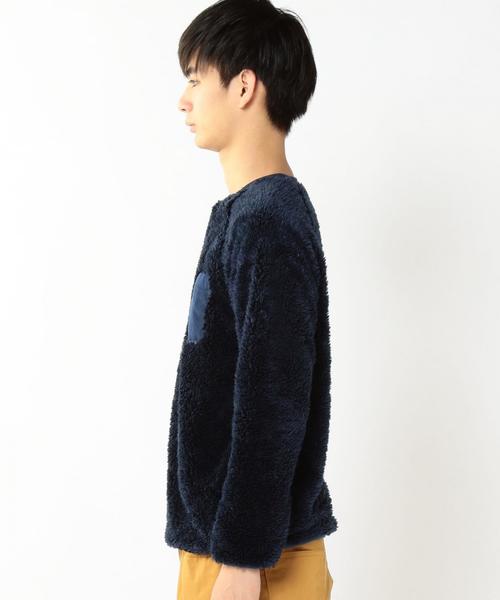 coen（コーエン）の「ボアフリースクルーネック（スウェット・メンズ・オフホワイト/ネイビー・LARGE/SMALL/MEDIUM/X-LARGE）」の12枚目の写真