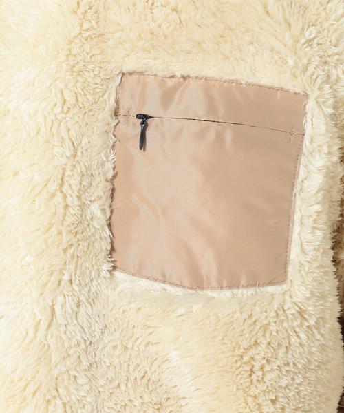 coen（コーエン）の「ボアフリースクルーネック（スウェット・メンズ・オフホワイト/ネイビー・LARGE/SMALL/MEDIUM/X-LARGE）」の3枚目の写真