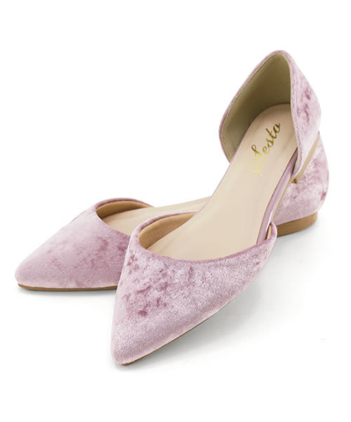 PELLECO オープントゥ フラット パンプス セパレート ベージュ 22.5 PELLECO オープントゥ フラット パンプス セパレート ベージュ 22.5