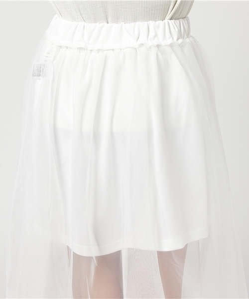 WEGO（ウィゴー）の「WEGO/シアーチュールスカート（スカート・レディース・ピンク/ホワイト/ブラック・FREE）」の8枚目の写真