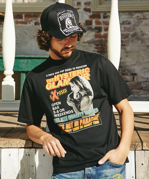 HYSTERIC GLAMOUR（ヒステリックグラマー）の「THE GUIDE pt T-SH（Tシャツ/カットソー・メンズ・レッド/ホワイト/ブラック・X-SMALL/LARGE/SMALL/MEDIUM）」の2枚目の写真