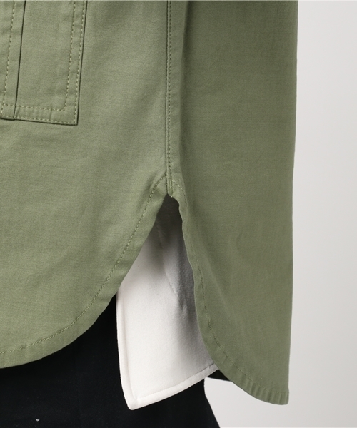 LBC(エルビーシー)の「バックサテンミリタリーブルゾン (ブルゾン・レディース・ベージュ/オリーブ・LARGE/MEDIUM)」の9枚目の写真