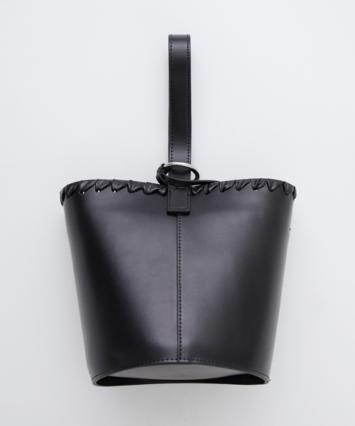 YAHKI（ヤーキ）の「【YAHKI】《STUDIOUS別注》ダブルフェイスバケツBAG / YH-124S（ショルダーバッグ・レディース・ブラック/ベージュ/ブラウン・FREE）」の4枚目の写真