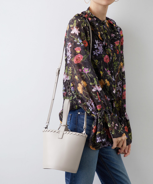 YAHKI（ヤーキ）の「【YAHKI】《STUDIOUS別注》ダブルフェイスバケツBAG / YH-124S（ショルダーバッグ・レディース・ブラック/ベージュ/ブラウン・FREE）」の11枚目の写真