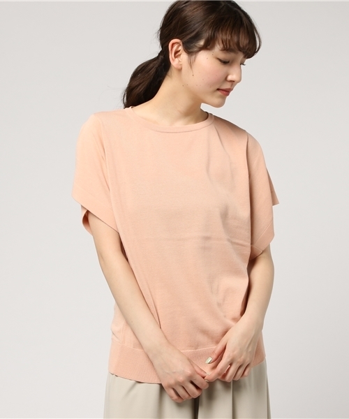 FIGARO Paris(フィガロパリ)の「LOREL 半袖プルオーバー◆(ニット/セーター・レディース・ブラック/ホワイト/ピンク・FREE)」の18枚目の写真