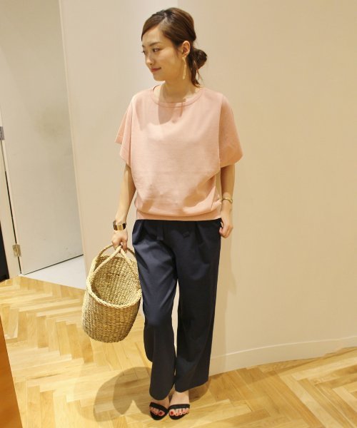 FIGARO Paris(フィガロパリ)の「LOREL 半袖プルオーバー◆(ニット/セーター・レディース・ブラック/ホワイト/ピンク・FREE)」の6枚目の写真
