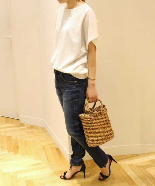FIGARO Paris(フィガロパリ)の「LOREL 半袖プルオーバー◆(ニット/セーター・レディース・ブラック/ホワイト/ピンク・FREE)」の10枚目の写真