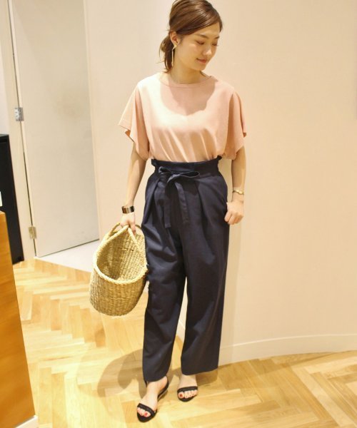 FIGARO Paris(フィガロパリ)の「LOREL 半袖プルオーバー◆(ニット/セーター・レディース・ブラック/ホワイト/ピンク・FREE)」の4枚目の写真