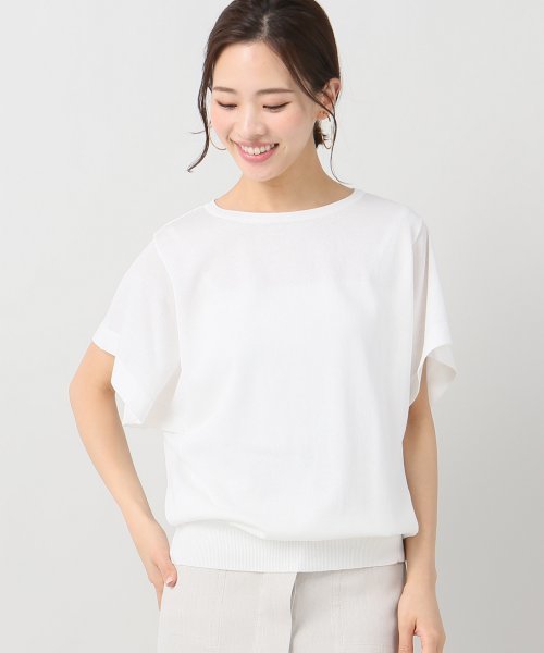 FIGARO Paris(フィガロパリ)の「LOREL 半袖プルオーバー◆(ニット/セーター・レディース・ブラック/ホワイト/ピンク・FREE)」の5枚目の写真